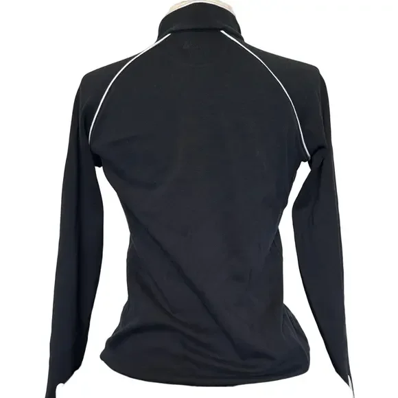 Clover by Bobby Jones Trump National Bedminster Half-Zip Pullover Large Black - Picture 2 of 4